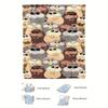 Cute hamster pattern Flannel printed blanket suitable for all seasons suitable for living room office sofa and travel 180x250CM