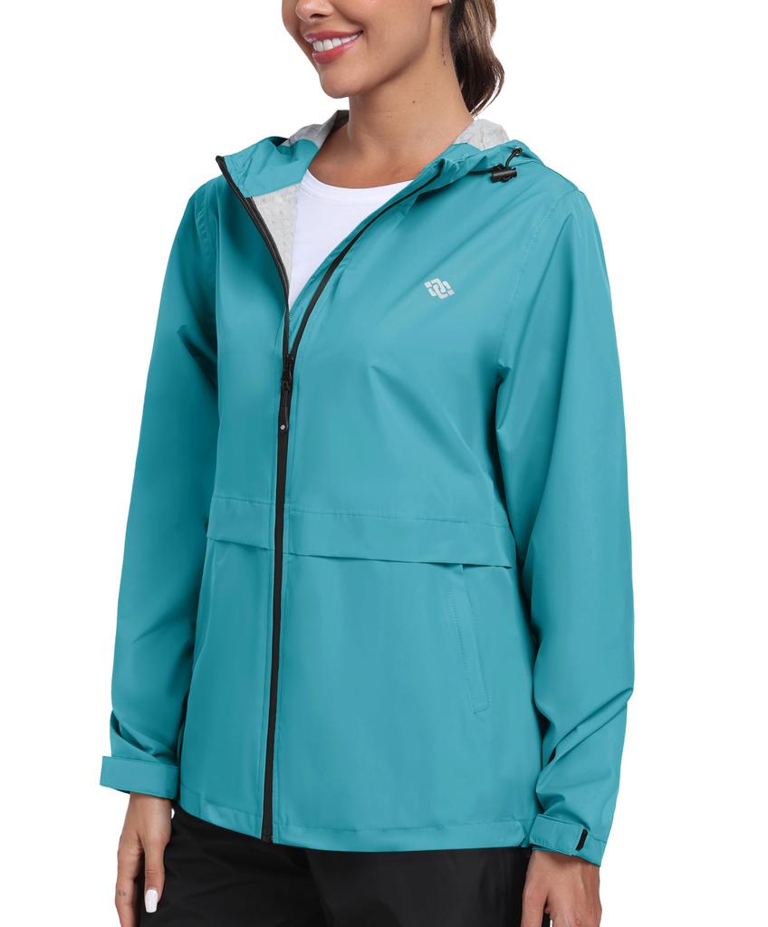 MoFiz Rain Cycling Plus Perfect for Outdoor and Rainy Lightweight Workwear Women's Jacket, Raincoat, Sizes, Water-Repellent, Breathable, Windproof,