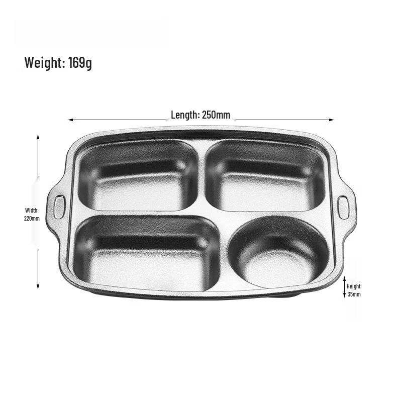Ruhan Titanium Four-Compartment Divided Plate