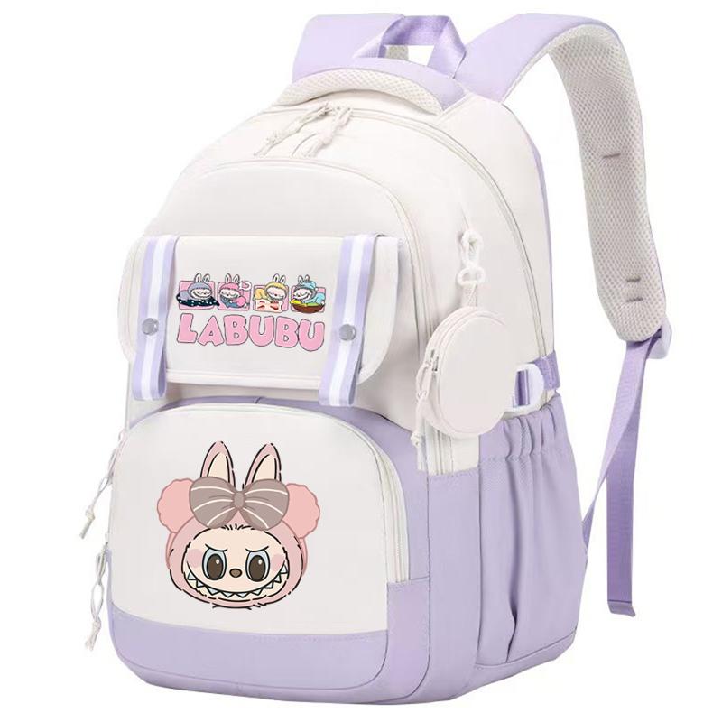 Cute Printed Backpack Teenager Student Shcoolbag Bookbag Knapsack Girl with Coin Purse Casual Bag Men Women Laptop Bag Mochila