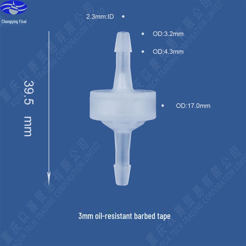 Ozone & Oil Resistant Plastic Check Valve / Stop Valve / Non-Return Valve