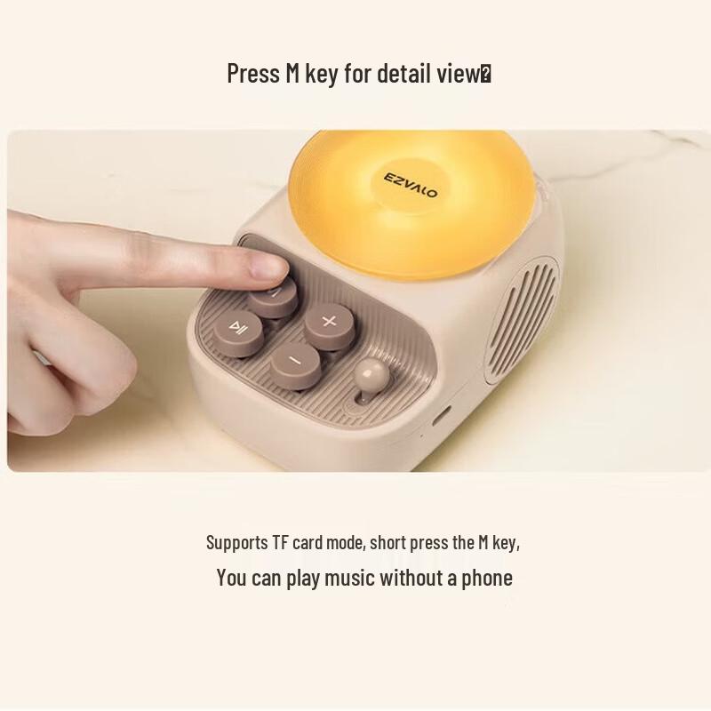 EZVALO Smart Aroma Diffuser Bluetooth Speaker with Night Light CN plug (adapter included)