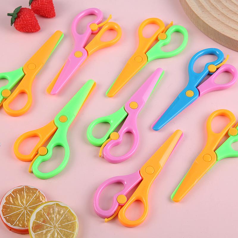 Children's Safety Spring Scissors for School and DIY Crafting