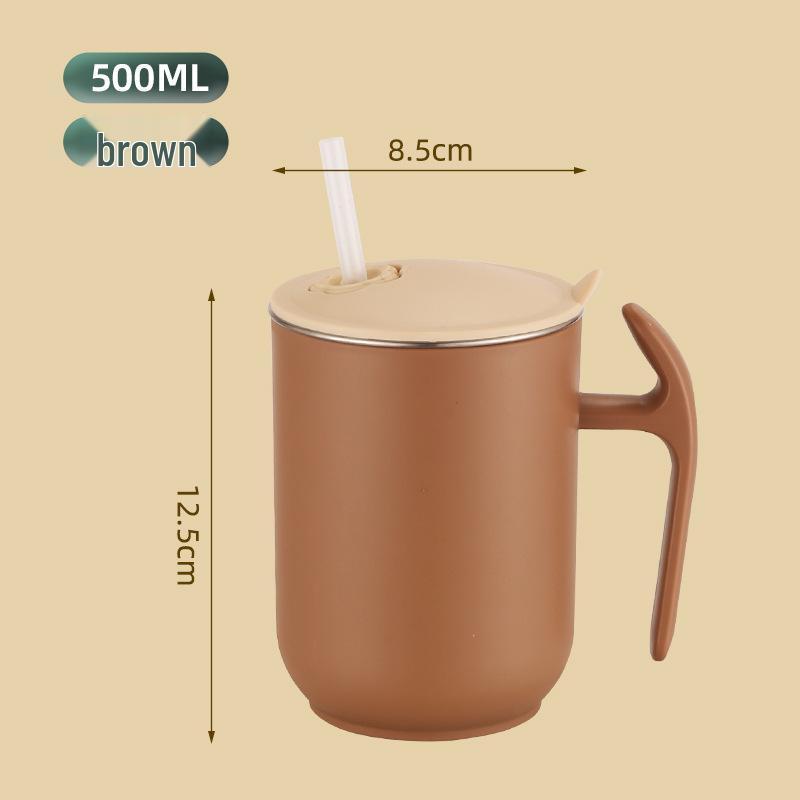 304 Stainless Steel Cartoon Water Cup with Lid for Kids - Children's Milk and Drinking Mug