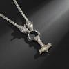 European and American New Viking Series Accessory Necklace Wolf Head Thunder Hammer Men Personalized Accessory