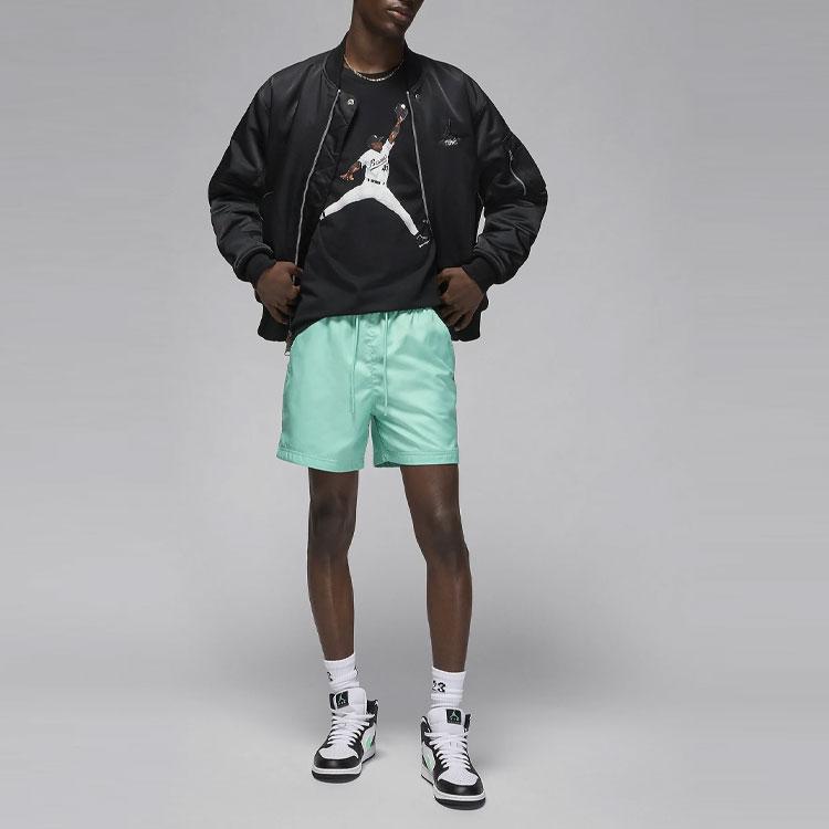 Jordan Flight MVP Letter Number Character Pattern Round Neck Casual Comfortable Short Sleeve T-Shirt Men T-Shirt Black FN5990-010