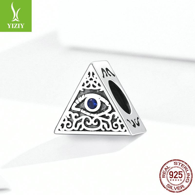 S925 Silver Beads 'New Devil Eye' DIY Bracelet Accessories - SCC1567