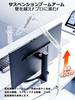 CACENCAN M02 Microphone Stand Adjustable Telescopic Foldable Desktop Arm for Live Broadcast Streaming Recording White with Cable Hook Microphone Clip