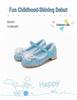 Elsa Princess Crystal High-Heeled Furry Velvet Children's Shoes - 2024 Autumn/Winter Collection