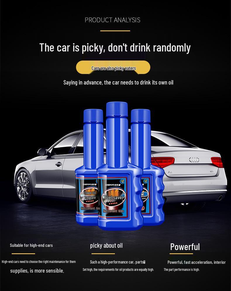 

Присадка и очиститель топлива: Удалитель нагара, Очиститель инжекторов, Каталитический нейтрализатор и Усилитель мощности