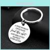 Inspirational Stainless Steel Keychain Gift For Wife Friends Sister With Modern Artistic Design