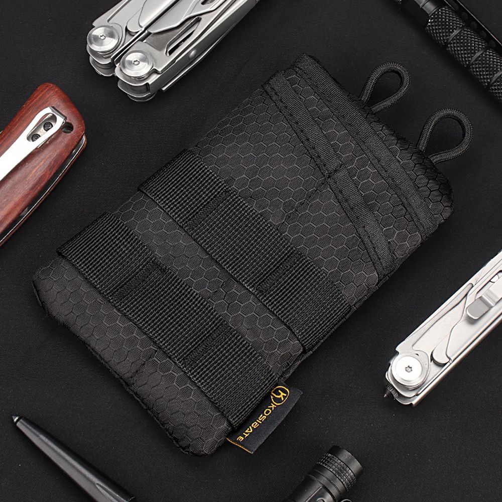 Large Capacity EDC Pouch Wallet Foldable Camping Storage Wallet Hiking Outdoor Coin Purse  Climbing