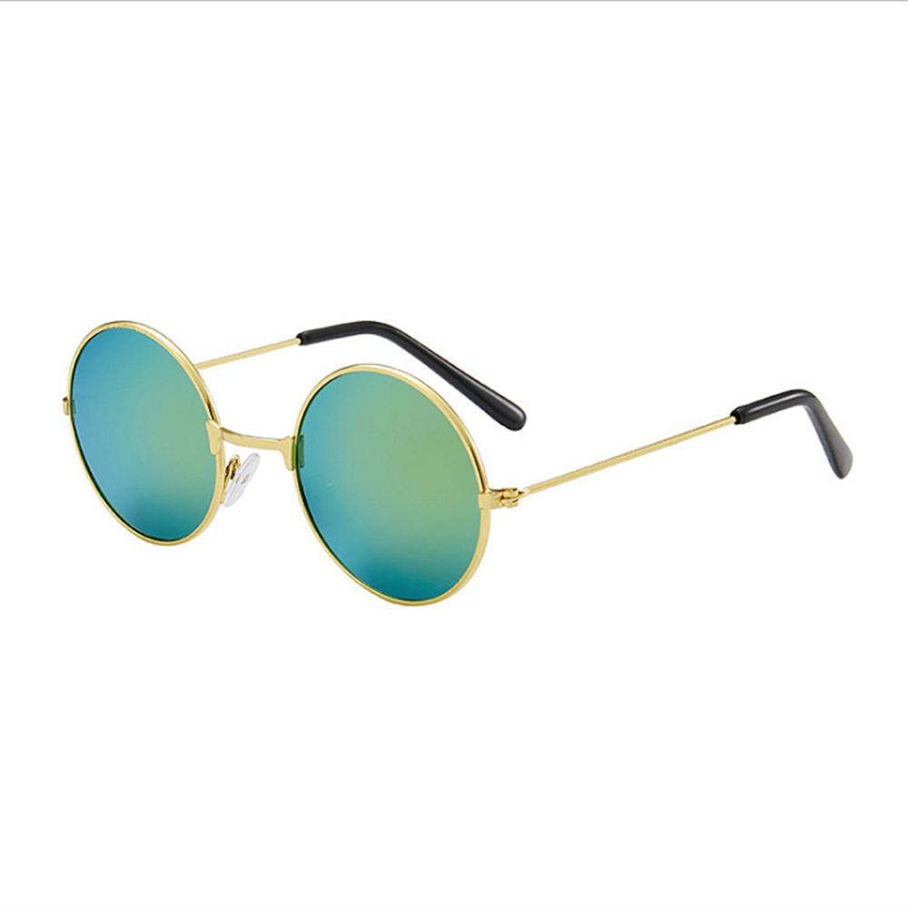 

KLASSNUM Retro Round Sunglasses for Adult men and women, wedding Steampunk Sunglasses, metal toad glasses, Cosplay Black Glasses