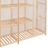 Wardrobe White 173 x 40 x 170 cm Fabric