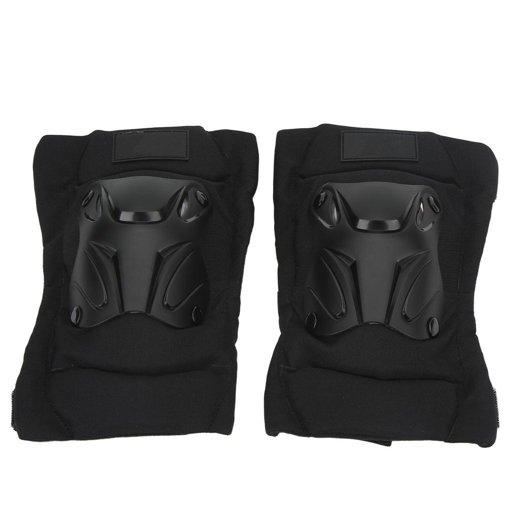 2Pcs Elbow Guards Good Cushioning Anti Slip Reflective Breathable Adjustment One Size Motocross Protector for Riding