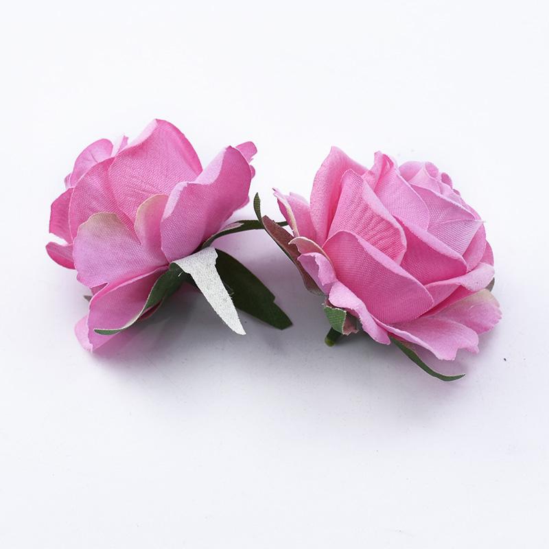 10/30pcs Artificial Flowers Home Room Table Wedding Bride Wrist Silk Roses Head Material Diy Gift Box Festival Decorative Wreath