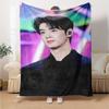 1Pc Cha Eun-woo Print Blanket Soft Comfortable Polyester Throw All Seasons Use Bedroom Office Outdoor Christmas Gift Choice Portrait Photo Print Print