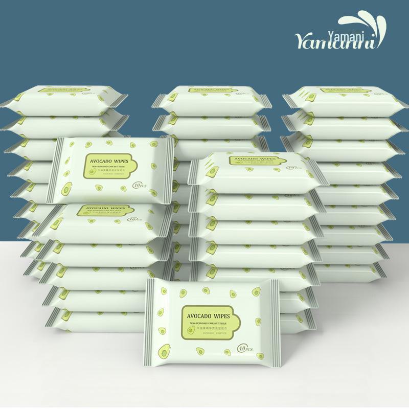 10-Pack Baby Wet Wipes - Non-Woven, Small, Ideal for Maternal and Child Care