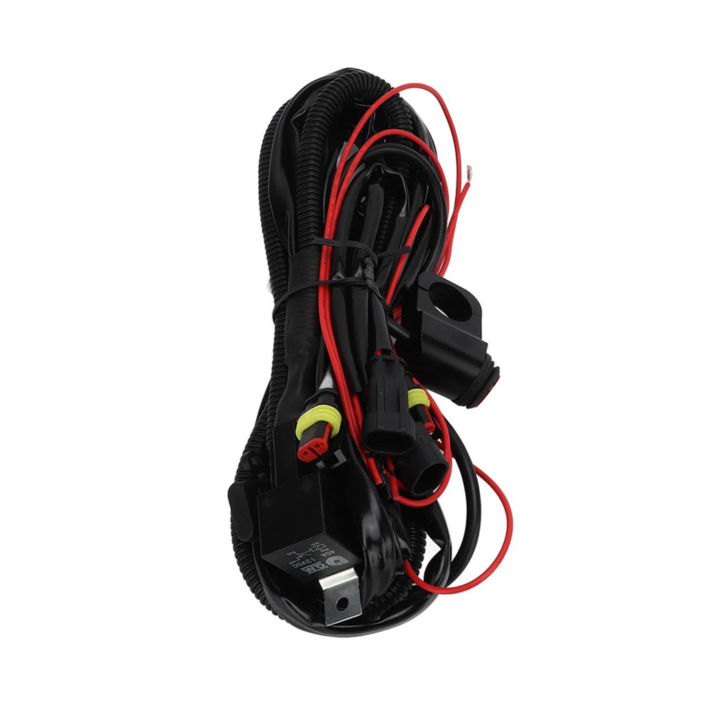 Motorcycle Handlebar Button Switch LED Fog Light Switch Harness Waterproof for ATV Dirt Bike