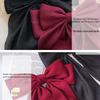 Fashion Satin Bow Hair Clips Solid Color Ribbon Bowknot Hairpins For Women Girls Large Size Barrettes Elegant Hair Accessories