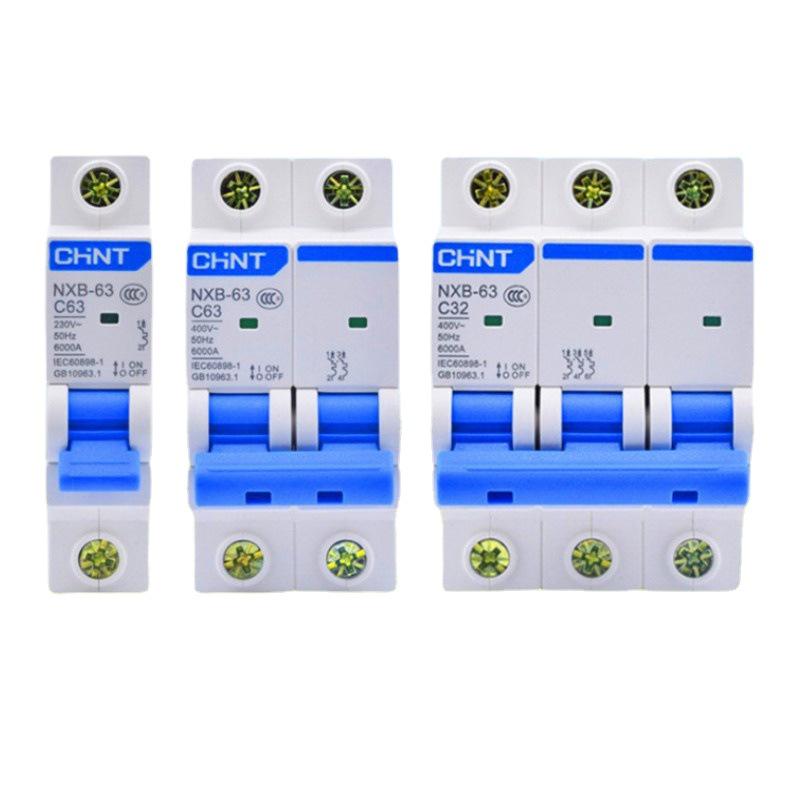 Zhengtai NXB-63 Circuit Breaker: 63A/32A, 1P/2P/3P, Miniature Smart Main Switch for Household Use