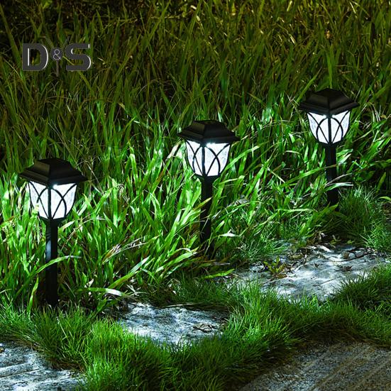 2 szt. Zewnętrzne Lampy Solarne Ścieżkowe Super Jasne Automatyczne Włączanie/Wyłączanie Wodoodporne Oświetlenie Ogrodowe Krajobrazowe Lampy Podwórkowe