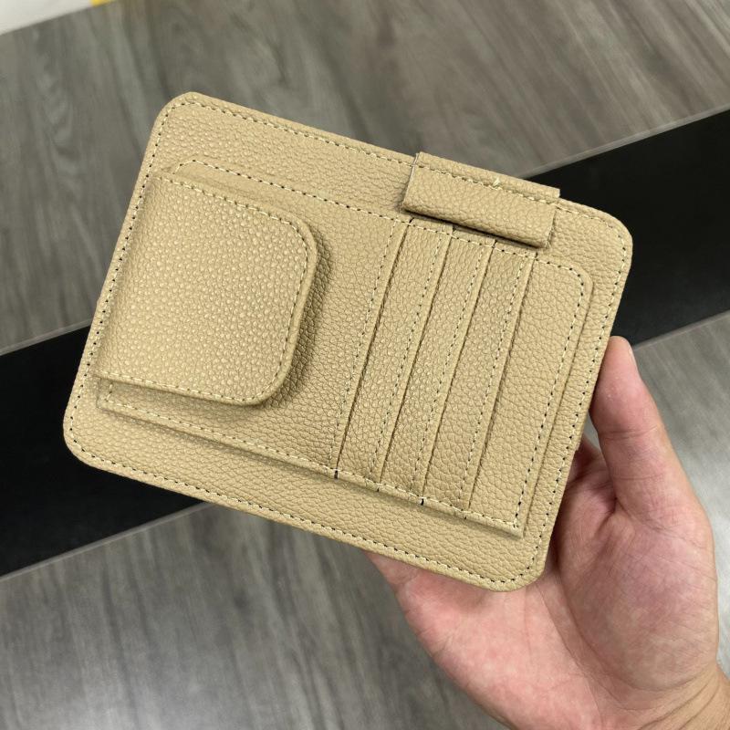 Multi-Functional Car Sun Visor Organizer: Glasses, Cards & Documents Holder