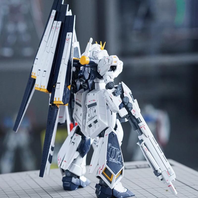 New RG 1/144 RX-93 Nu Heavy Weapons System Hws Assembly Model Kit Action Figures Desktop Ornament Surprise Collectible Gift Toy