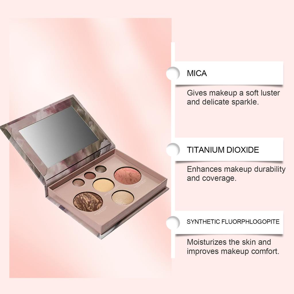 Makeup Eyeshadow Palette Matte Glow Shimmer Glitter Easy To Wear Highlight Blush Bronzer All-in-One Professional Makeup Palette
