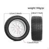 4 Pieces RC Car Wheels and Tires Easy to Install Spare Parts Modification for 1/14 Crawler