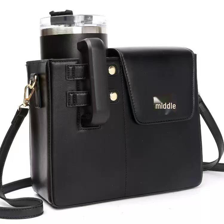 Modna, izolowana torba crossbody na napoje o dużej pojemności