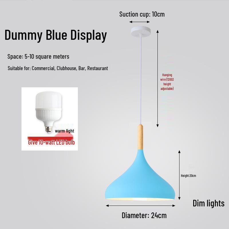 Modern Industrial Style Dining Chandelier with Creative Art Lampshade for Hot Pot/Fruit/Rice Shops