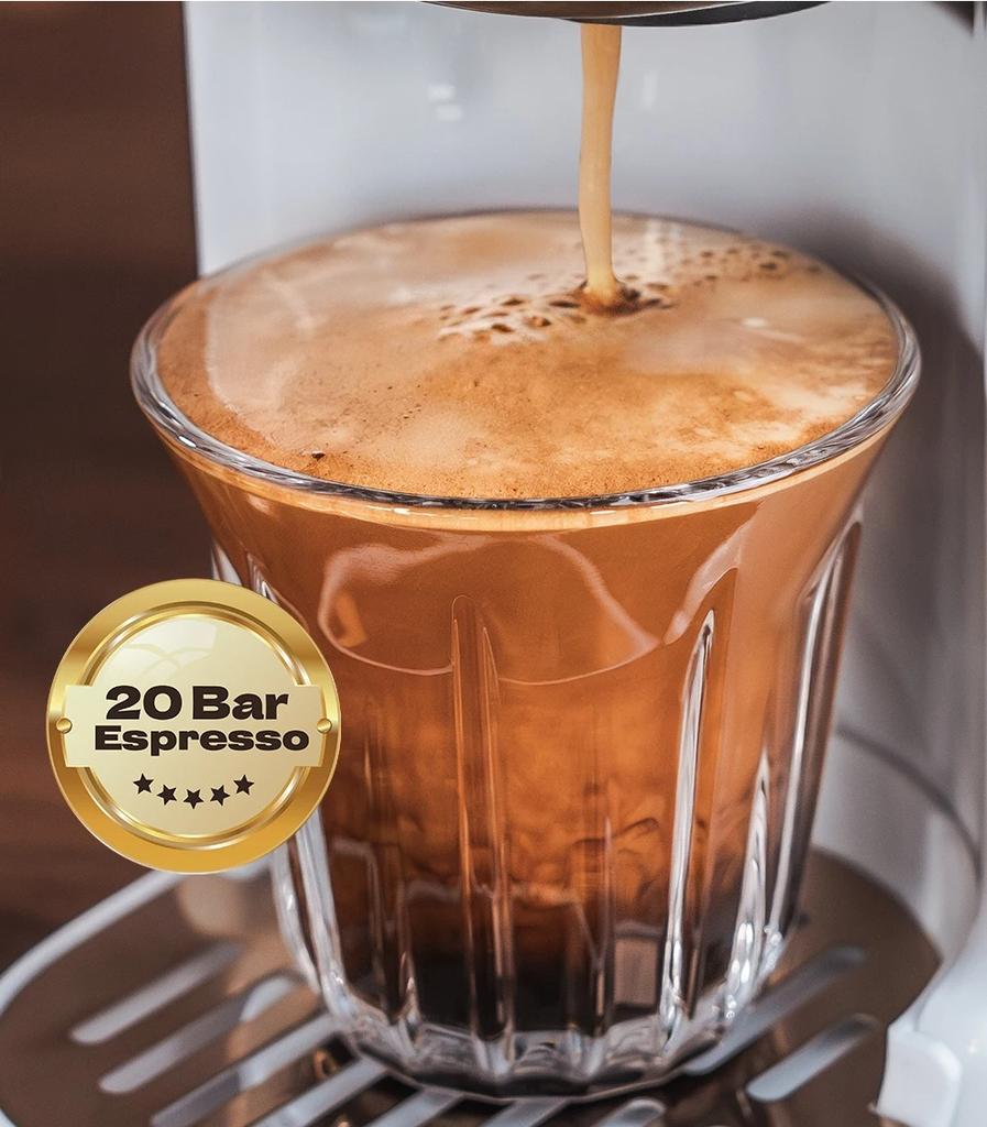 Mehrfach-Kapselkaffeemaschine, Heiß/Kalt Dolce Gusto Milch Nespresso Kapsel ESE Pad Gemahlener Kaffee Cafeteria 20 Bar 5 in 1