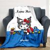 Customizable Kuromi2 Throw Blanket – Personalized Name, All-Season Cozy Snug Blanket, Machine Washable, Personalized Blanket