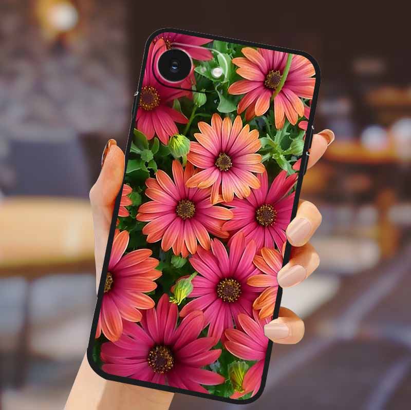 

Чехол для телефона iPhone 16e, мягкая задняя крышка из ТПУ, силиконовый пара для Apple iPhone 16 E, чехол для телефона с рисунком в виде мультяшных цветов iPhone 16e