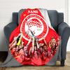 Custom Name Vancouver Whitecaps FC Jersey blanket for Couch & Bed, Plush Cozy Fuzzy Blanket Super Soft & Warm Blankets for Fall and Winter. 0908245