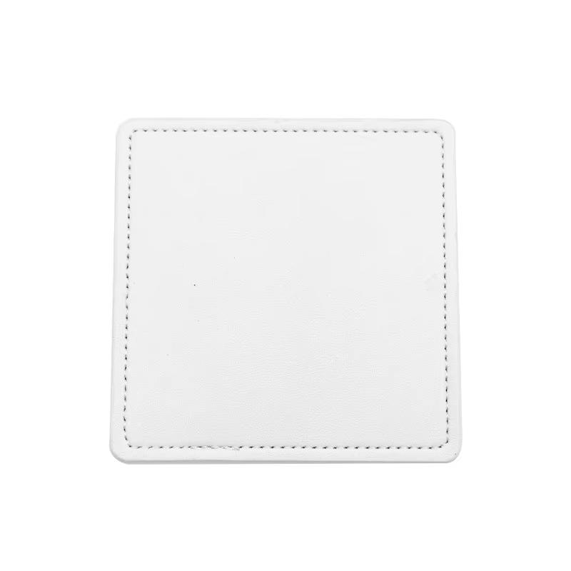 

Free Personalized Custom Sublimation Coaster Blank Cup Coasters Square Round Blank Rubber DIY Heat Transfer MDF No-Slip Cup Mat Blank - No Logo