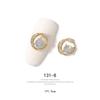2pieces 3D Metal Zircon Nail Art Jewelry Japanese Nail Decorations Top Quality Zircon Crystal Manicure Zircon Diamond Charms