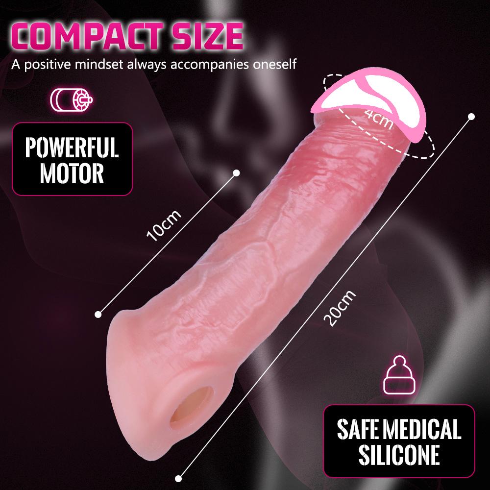 Artykuły dla dorosłych Elektryczny rękaw na penisa Stymulacja punktu G Pilot wibrator Sztuczny penis Zabawki erotyczne dla par
