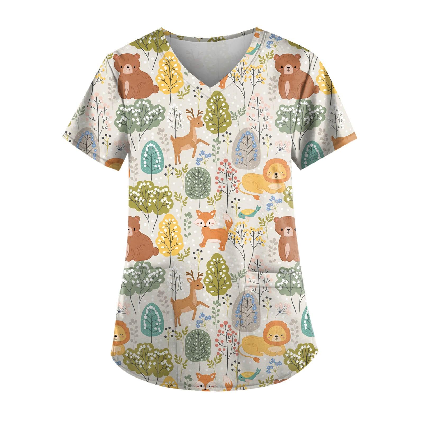 

Женский топ с карманами и карманами с короткими рукавами и V-образным вырезом XXL хаки