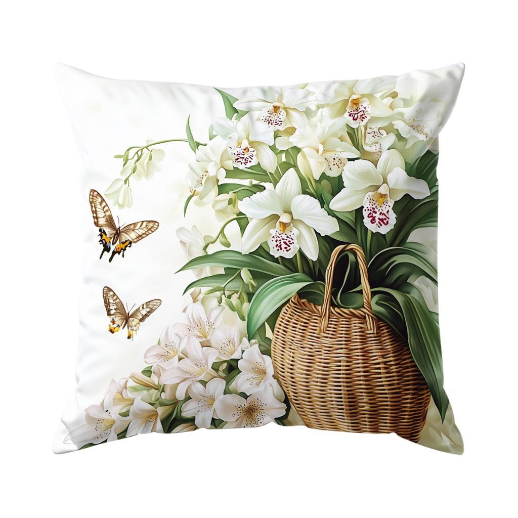 Lily Of The Valley Pillowcase Bedroom Sofa Cushion Cover 100% Polyester Living Room Cushion Pillowcase Home Comfortable Decor
