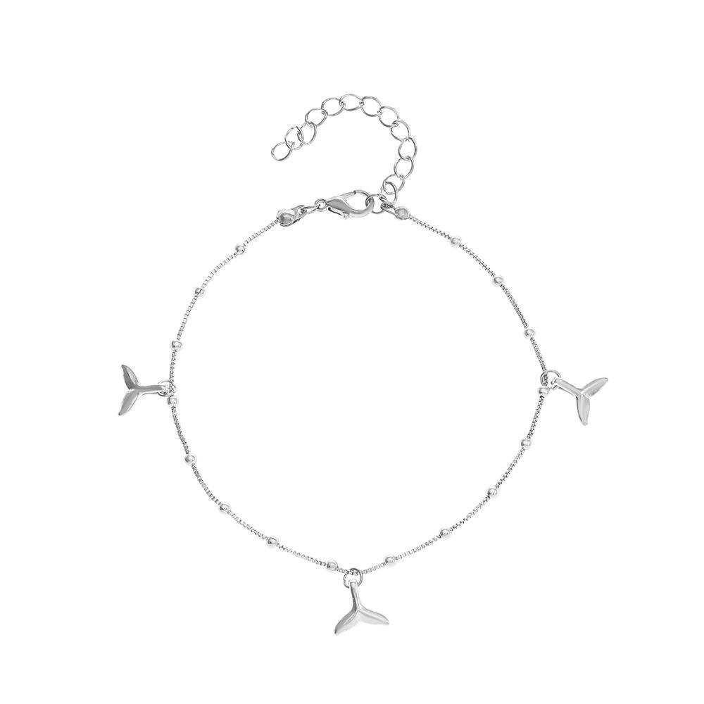 

Богемский минималистичный браслет на ногу с дельфином и сердцем для женщин - Модные пляжные украшения для ног