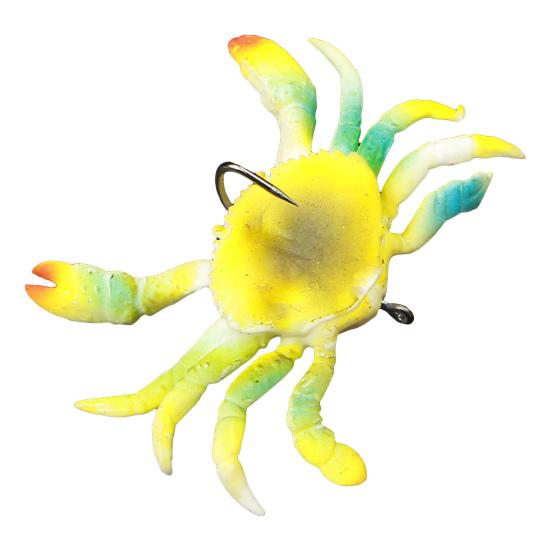 

MUQZI Спортивный аксессуар 10 см/40 г Нежная приманка для краба Износостойкая антидеформационная имитация жёлтый