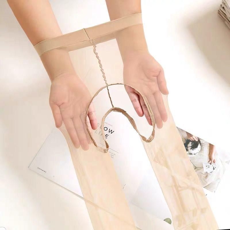 Open Ultra-thin Invisible One-line Open Fun No Need To Take Off Tiptoe Transparent Pure Sensual Sensual Flesh-colored Pantyhose