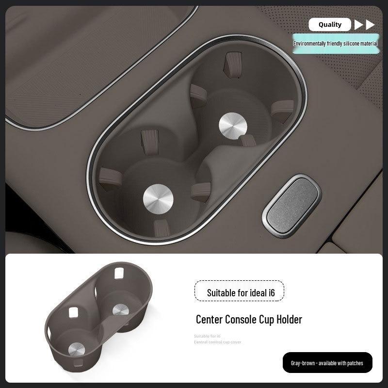 Ideal I6 Center Console Silicone Cup Holder Sleeve - Car Beverage Accessories