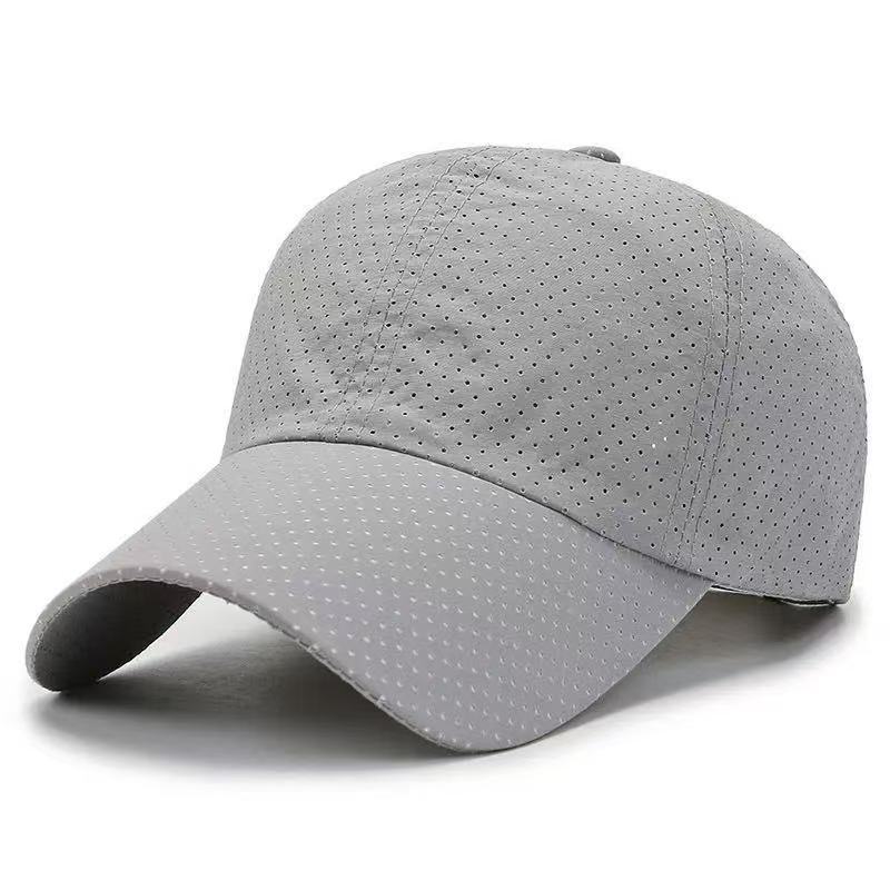 Summer quick-drying punching breathable baseball cap solid color light board sun protection hat women's versatile classic quick-drying cap