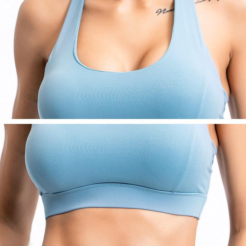 Women's Quick-Drying Gathering Shockproof Sports Beauty Back Chest Yoga Bra Underwear