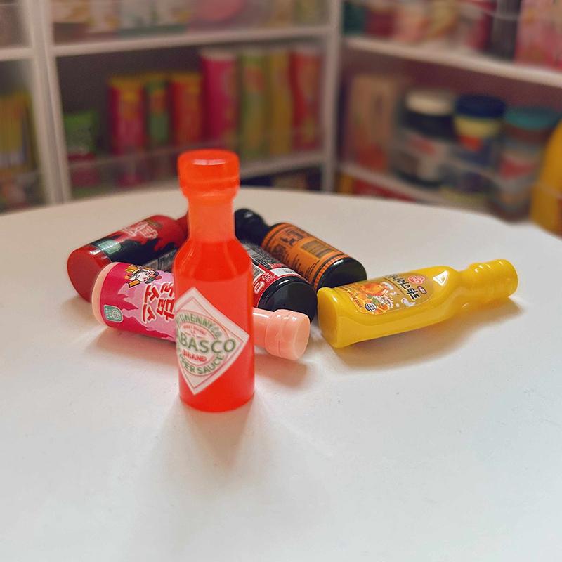 10Pcs Miniature Kitchen Condiment Turkey Noodle Sauce Model For Dollhouse Accessories Decoration