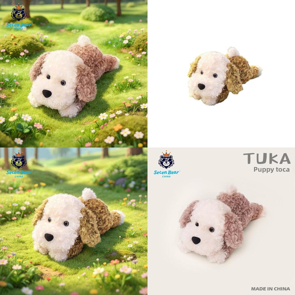 Cute Puppy Plush Toy Pillow With Pp Cotton Filling For Kids And Adults
