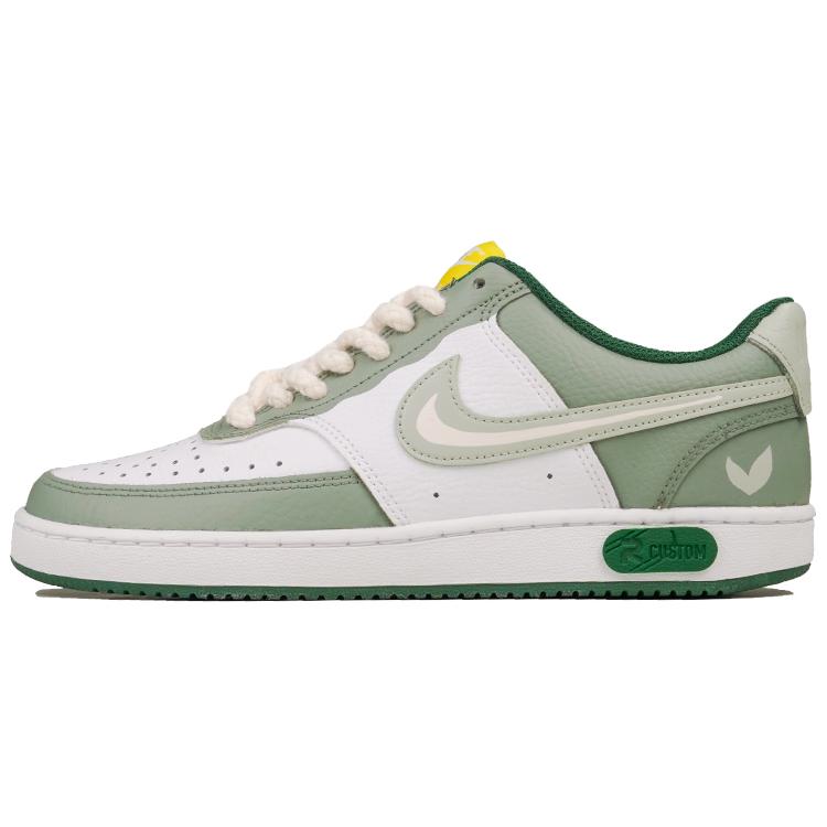 

Nike Court Vision 1 RISK Dragon Well Green Tea Slip Resistant Cushioning Low top Skateboard Shoes Women s White Green FN3447-131(Team27-) 38